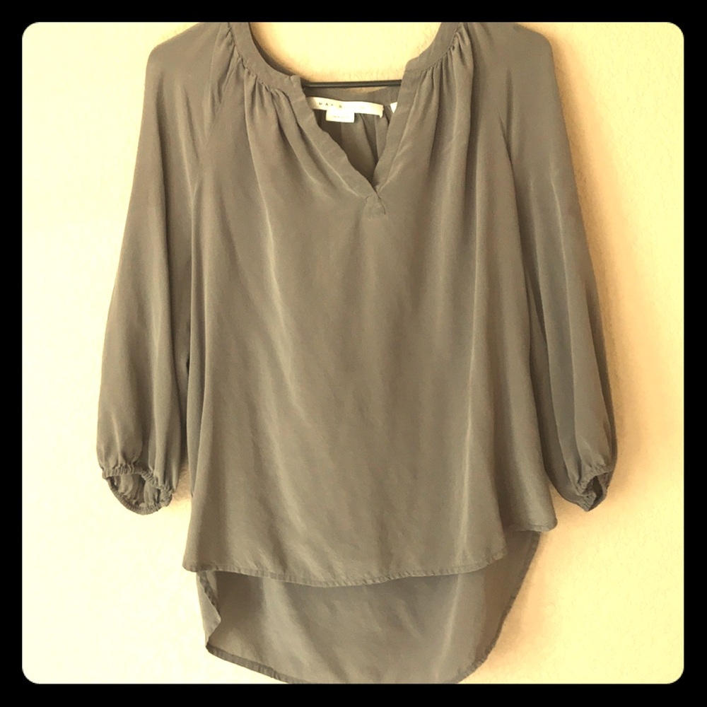 Silk 3/4 length shirt